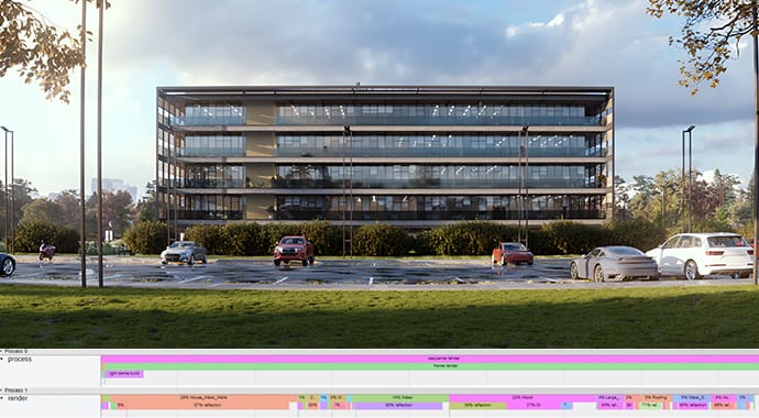V-ray 7 para 3ds max V-Ray Profiler